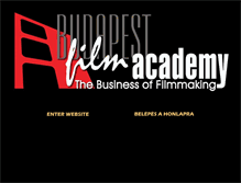 Tablet Screenshot of budapestfilmacademy.com